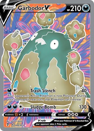 Garbodor V 190/203 - Evolving Skies