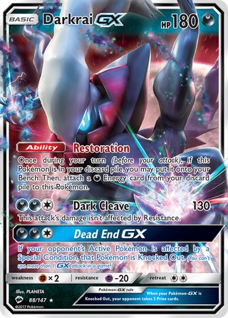 Darkrai-GX 88/147 - Burning Shadows