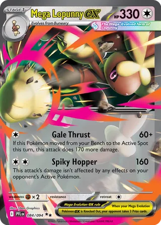 Mega Lopunny ex 084/094 - Phantasmal Flames