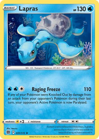 Lapras 031/172 - Brilliant Stars