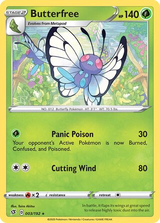 Butterfree 003/192 - Rebel Clash