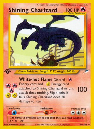 Shining Charizard 107/105 - Neo Destiny