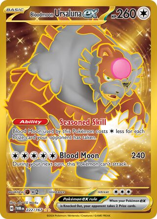 Bloodmoon Ursaluna ex 222/167 - Twilight Masquerade