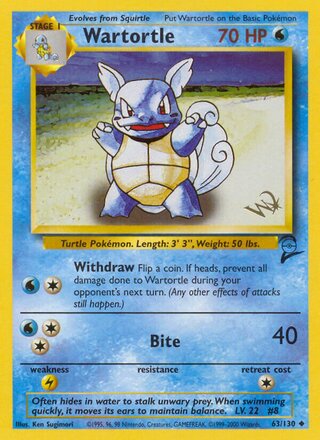 Wartortle 63/130 - Base Set 2