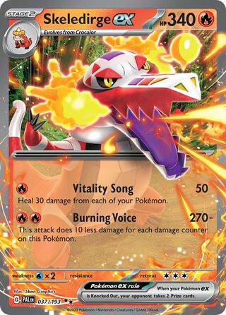 Skeledirge ex 037/193 - Paldea Evolved