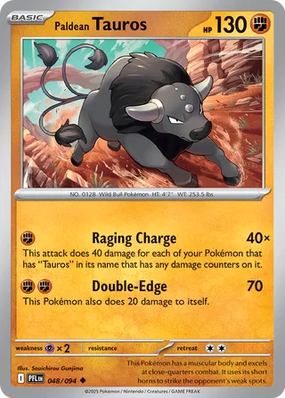 Paldean Tauros 048/094 - Phantasmal Flames