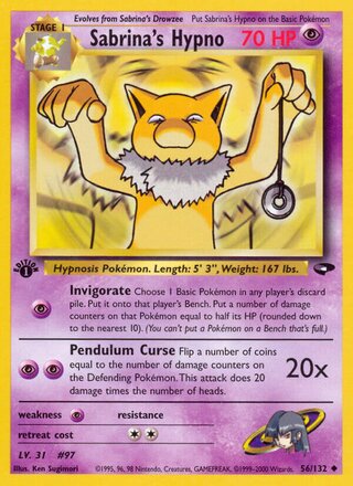 Sabrina's Hypno 56/132 - Gym Heroes