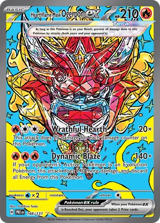 Hearthflame Mask Ogerpon ex 148/131 - Prismatic Evolutions