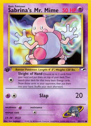 Sabrina's Mr. Mime 94/132 - Gym Heroes
