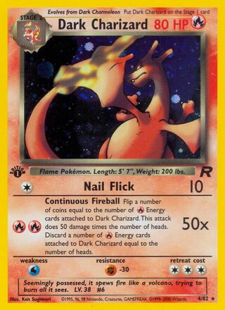 Dark Charizard 4/82 - Team Rocket