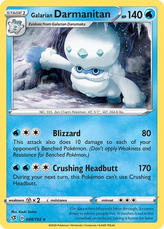 Galarian Darmanitan 048/192 - Rebel Clash