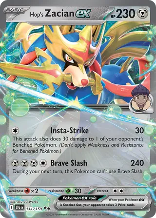 Hop's Zacian ex 111/159 - Journey Together