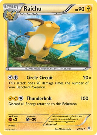 Raichu 27/83 - Generations