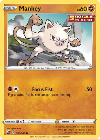 Mankey 066/163 - Battle Styles