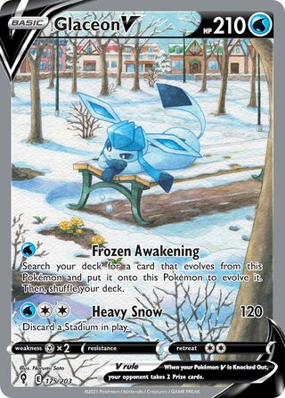 Glaceon V 175/203 - Evolving Skies
