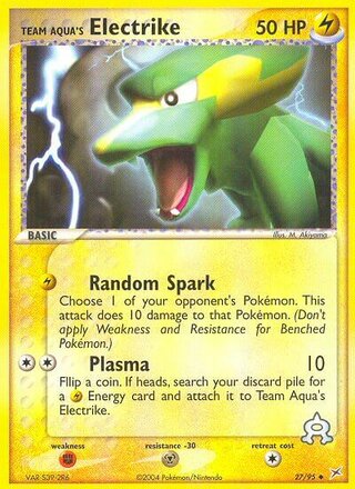 Team Aqua's Electrike 27/95 - Team Magma vs Team Aqua