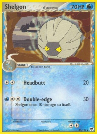 Shelgon 38/101 - Dragon Frontiers