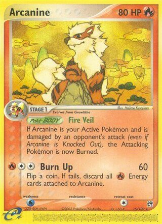 Arcanine 15/100 - Sandstorm - DMG - front