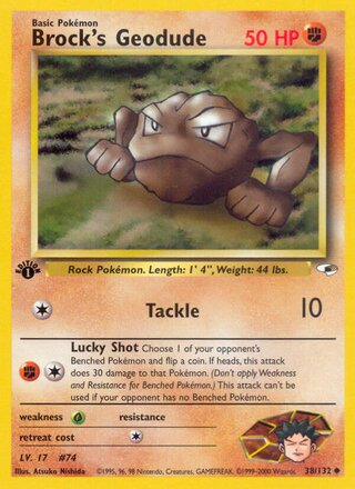Brock's Geodude 38/132 - Gym Heroes