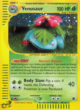 Venusaur 30/165 - Expedition Base Set