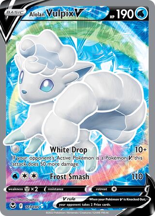 Alolan Vulpix V 173/195 - Silver Tempest