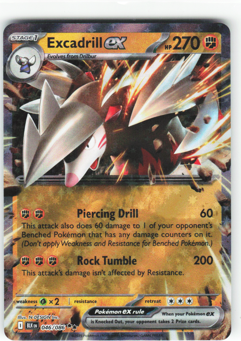 Excadrill ex 046/086 - Black Bolt