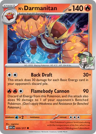 N's Darmanitan 033/217 - Ascended Heroes