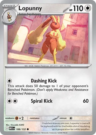 Lopunny 108/132 - Mega Evolution Base