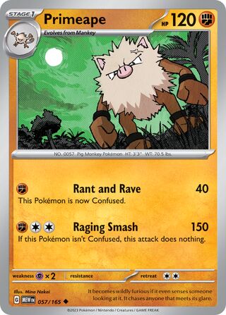 Primeape 057/165 - Scarlet & Violet 151