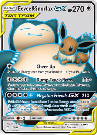 Eevee & Snorlax-GX 171/181 - Team Up