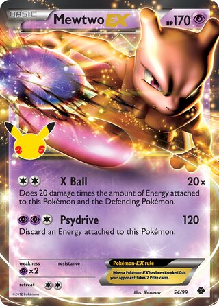 Mewtwo-EX 54/99 - Celebrations