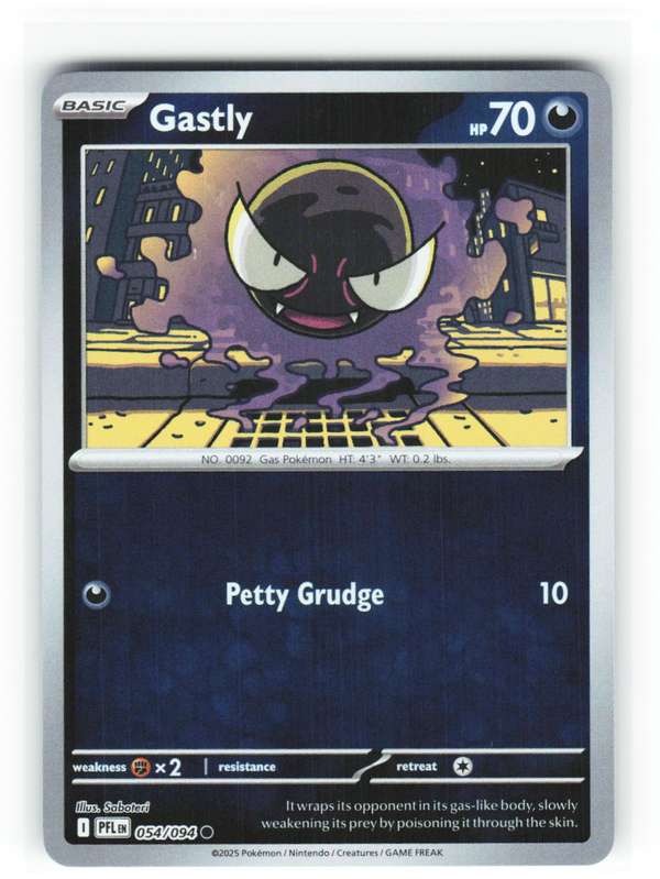 Gastly 054/094 - Phantasmal Flames - NM (ID: 53133550089624) - front