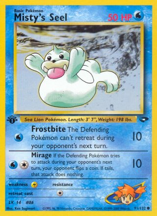 Misty's Seel 91/132 - Gym Challenge
