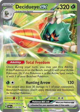 Decidueye ex 015/197 - Obsidian Flames
