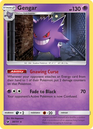 Gengar 38/111 - Crimson Invasion