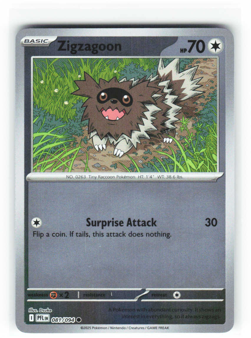 Zigzagoon 081/094 - Phantasmal Flames - NM (ID: 53134932395884) - front