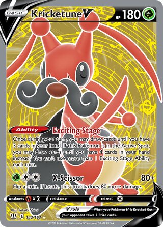 Kricketune V 142/163 - Battle Styles