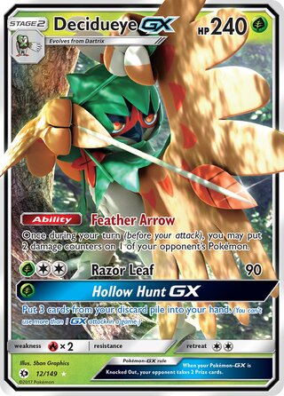 Decidueye-GX 12/149 - Sun & Moon Base