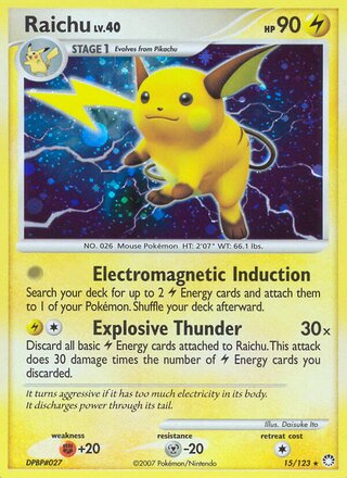 Raichu 15/123 - Mysterious Treasures
