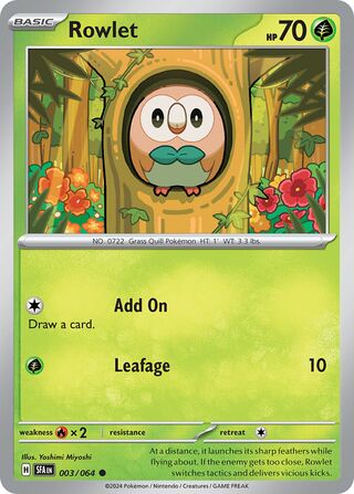 Rowlet 003/064 - Shrouded Fable