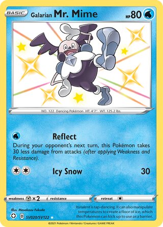 Galarian Mr. Mime SV020/SV122 - Shining Fates