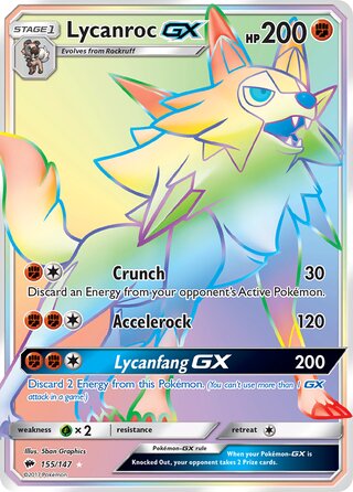 Lycanroc-GX 155/147 - Burning Shadows