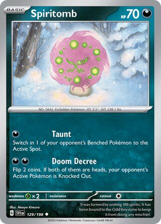 Spiritomb 129/198 - Scarlet & Violet Base