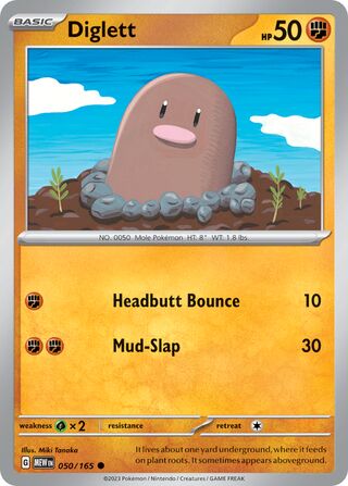 Diglett 050/165 - Scarlet & Violet 151