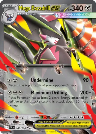 Mega Excadrill ex 065/084 - Pitch Black