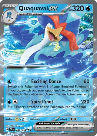 Quaquaval ex 052/193 - Paldea Evolved