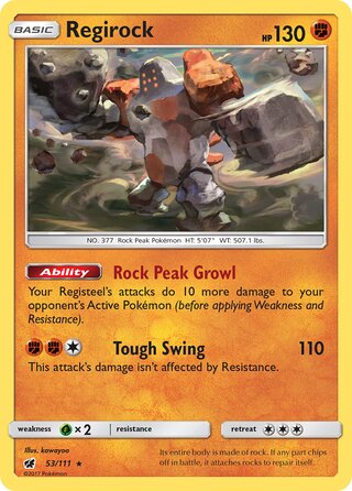 Regirock 53/111 - Crimson Invasion