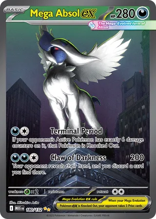 Mega Absol ex 180/132 - Mega Evolution Base