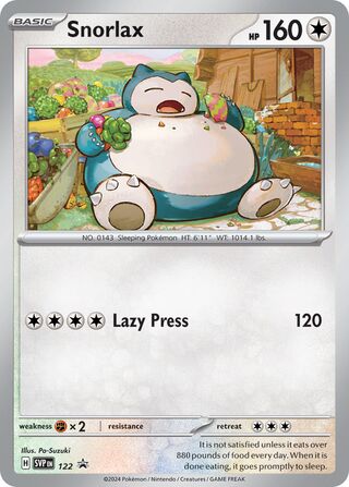 Snorlax 122 - Scarlet & Violet Promos