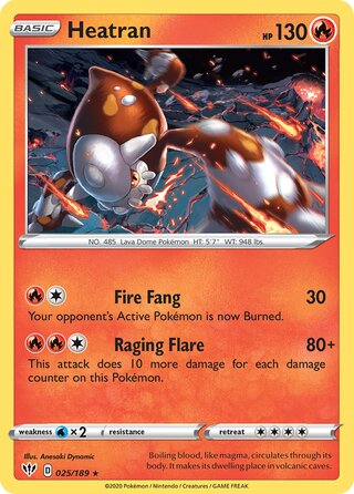 Heatran 025/189 - Darkness Ablaze